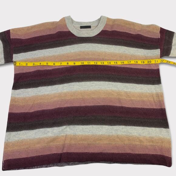 ATM Anthony Thomas Melillo Striped Wool Cashmere Blend Crewneck Sweater - Picture 6 of 7